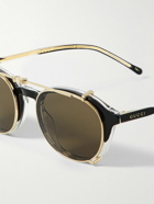 Gucci Eyewear - Round-Frame Acetate and Gold-Tone Sunglasses