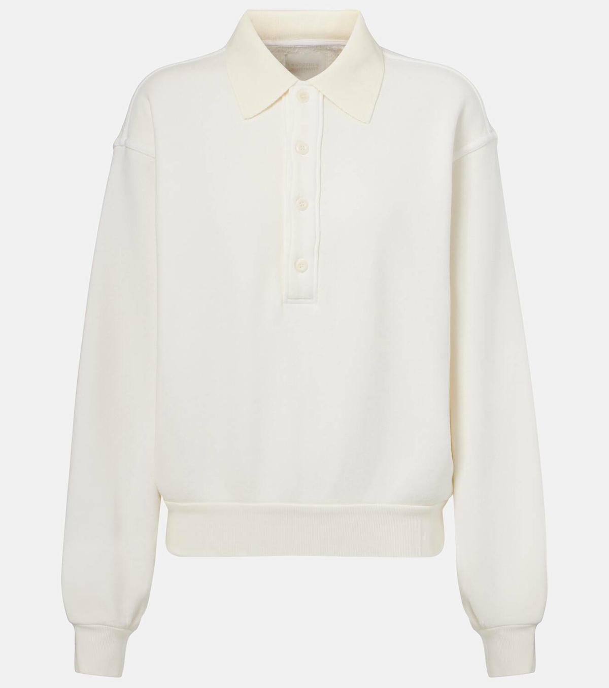 Citizens of Humanity Remi cotton-blend fleece polo sweatshirt