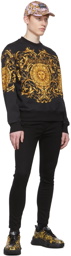 Versace Jeans Couture Black Cotton Sweatshirt