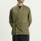 Universal Works Men's Twill Kyoto Work Jacket in Light Olive