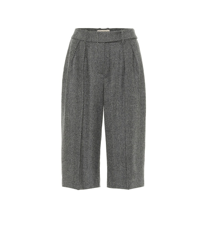 Photo: Alexandre Vauthier - Wool herringbone culottes