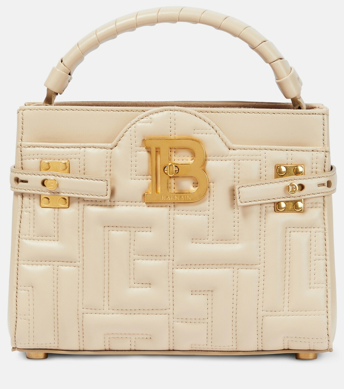 Balmain - B-Buzz 22 Quilted Leather Tote Bag Balmain