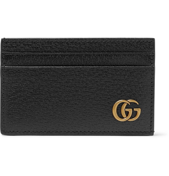 Photo: Gucci - Marmont Full-Grain Leather Cardholder - Men - Black