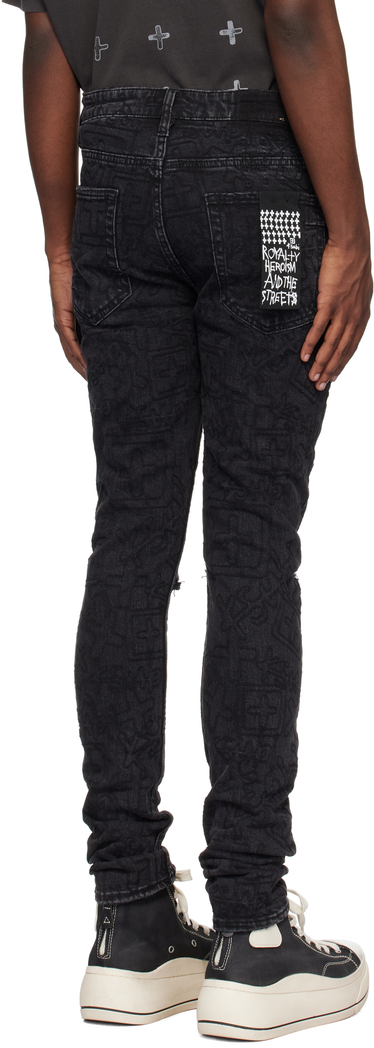 Ksubi Black Van Winkle Stencil Jeans Ksubi