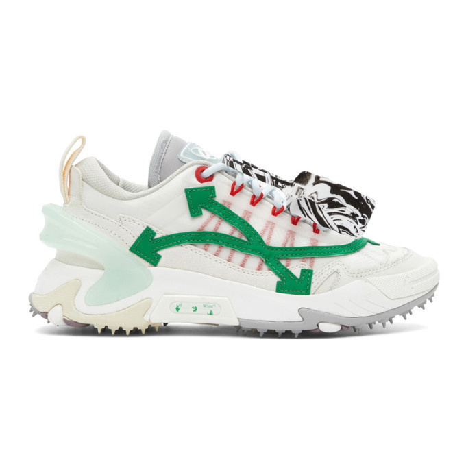 Photo: Off-White Off-White and Green Odsy-2000 Sneakers