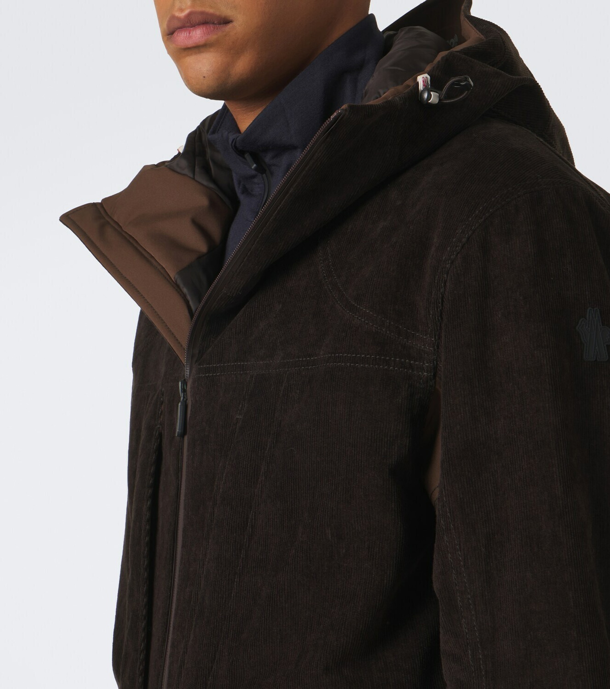 Moncler Grenoble Airolo cotton corduroy ski jacket