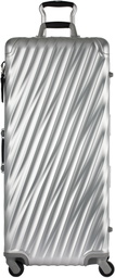 Tumi Silver 19 Degree Aluminum Rolling Trunk Suitcase