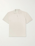 Stòffa - Cotton-Piqué Polo Shirt - Neutrals