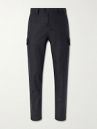 Brunello Cucinelli - Tapered Virgin Wool Cargo Trousers - Gray
