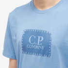 C.P. Company Men's Label Logo T-Shirt in Riviera