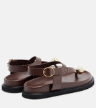 Souliers Martinez Spiaggia leather sandals