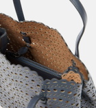 Alaïa Le Mina 25 Medium Vienne Wave leather tote bag
