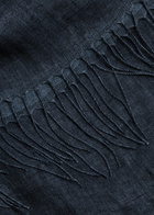 Eileen Fisher Two-tone Linen Scarf - Dark Blue - One Size