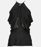 JW Anderson Halterneck chiffon top