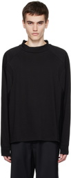 lesugiatelier Black Paneled Long Sleeve T-Shirt