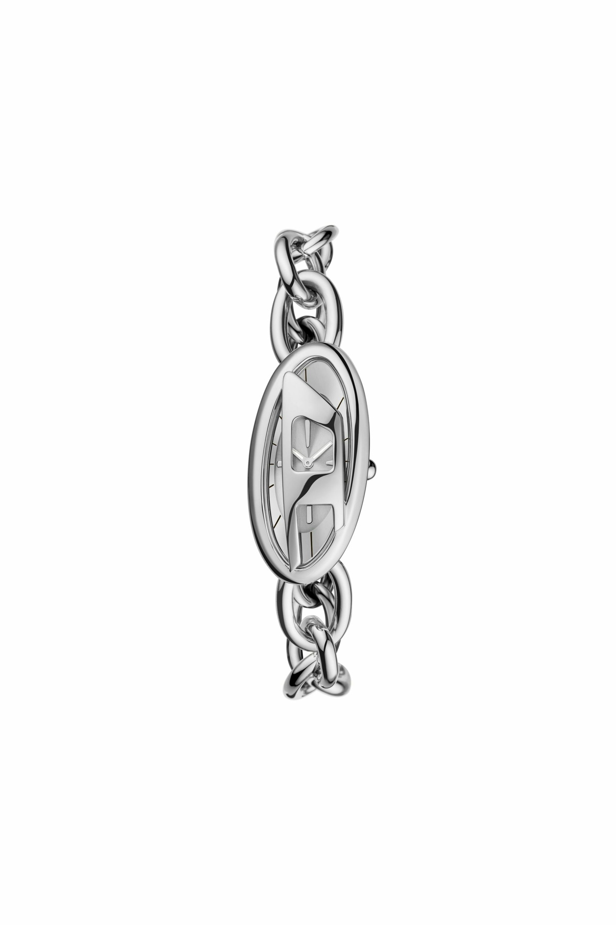 Diesel D-Era Two -Hand Stainless Steel Watch - Timeframes Womens in Silver