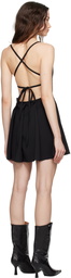 LOW CLASSIC Black Pleated Minidress