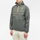 K-Way Men's Le Vrai 3.0 Leon Popover Packable Anorak in Green