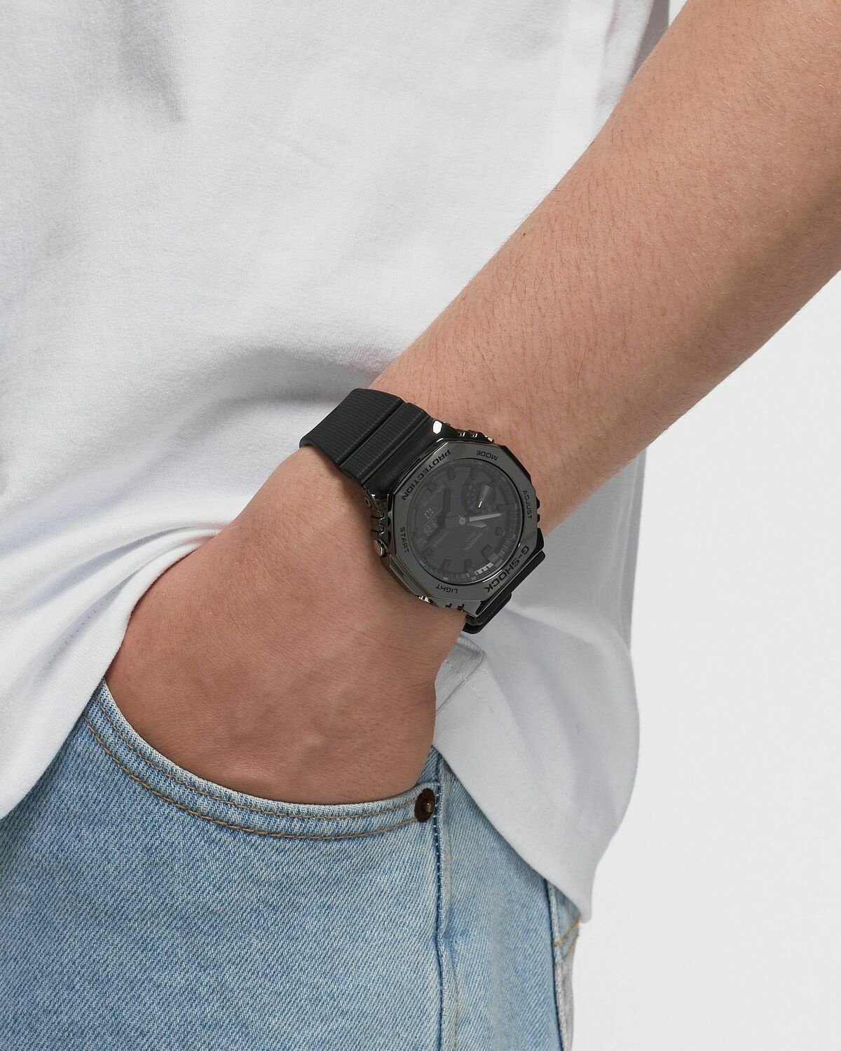 Casio G Shock Gm 2100 Bb 1 Aer Black - Mens - Watches Casio