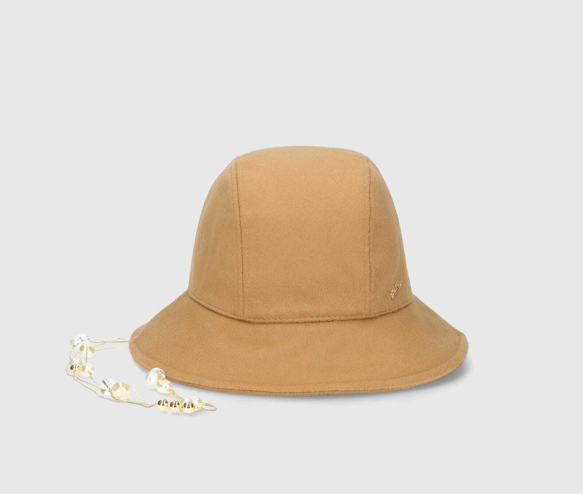 Borsalino Victoria Cloche With Removable Pearls Chain