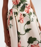 Leo Lin Violet floral bustier gown