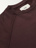 Folk - Rivet Organic Cotton-Jersey Sweatshirt - Burgundy