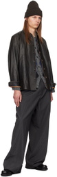 OUR LEGACY Gray & Navy Evening Cardigan