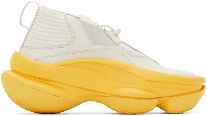 Photo: Pyer Moss SSENSE Exclusive Grey & Yellow Scult Sneakers