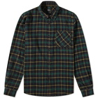 A.P.C. Men's Trek Check Overshirt in Green