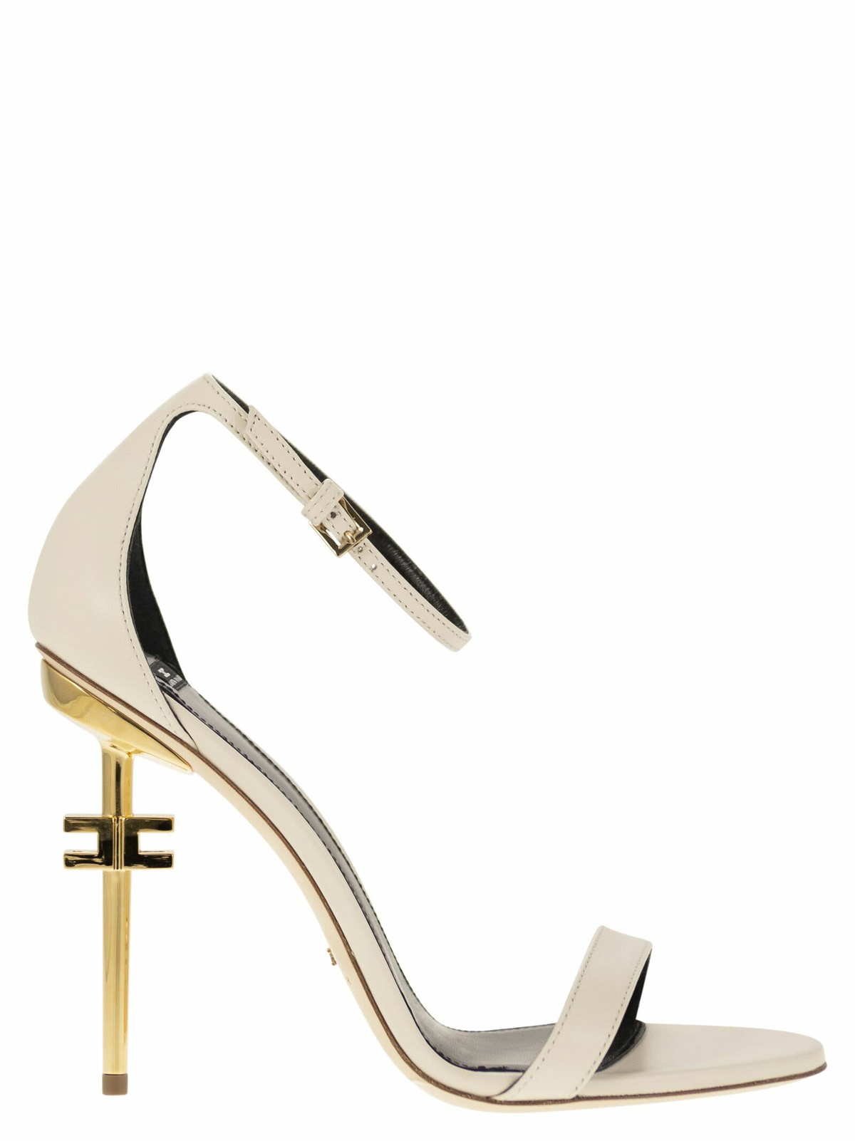サンダル・ミュール ELISABETTA FRANCHI Nappa leather slingback with satin bow Elisabetta Franchi Nappa Leather Slingback With Satin Bow