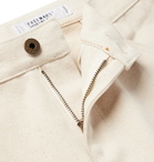 Freemans Sporting Club - Slim-Fit Brushed Cotton-Twill Trousers - Neutrals