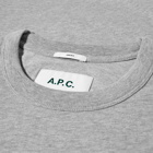 A.P.C. x Lacoste Large Logo T-Shirt in Heathered Grey
