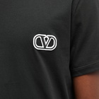 Valentino Men's V Logo T-Shirt in Black