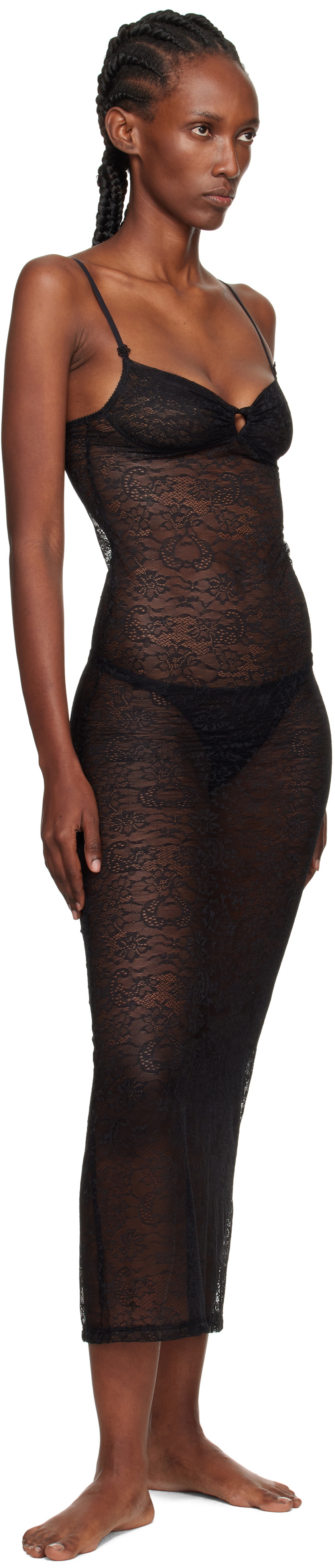 Yasmine Eslami Black Alice Maxi Dress