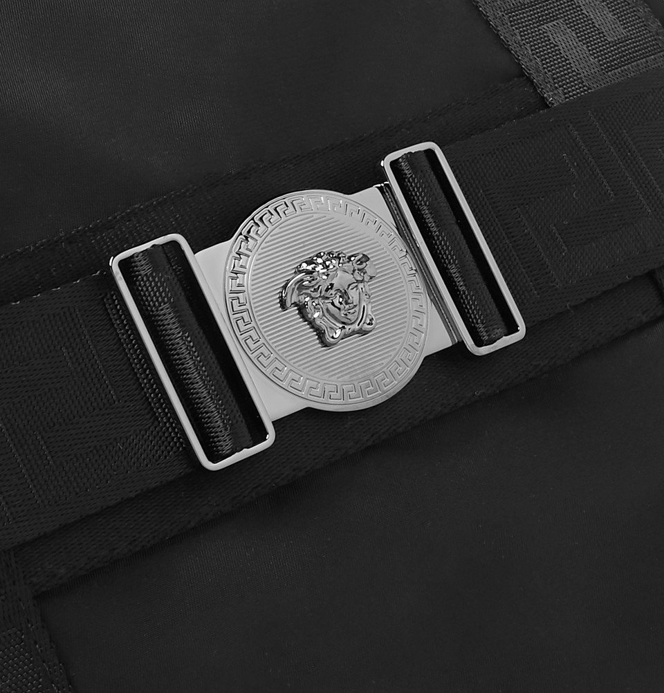 Versace - Logo-Detailed Nylon Tote Bag - Men - Black