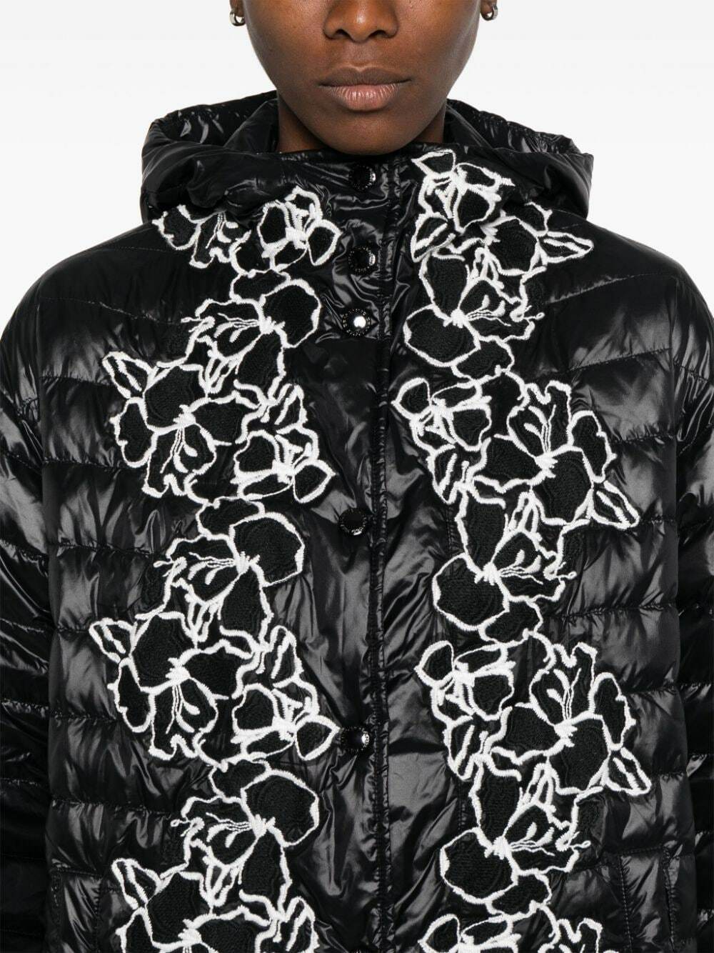 ERMANNO - Embroidered Nylon Down Jacket