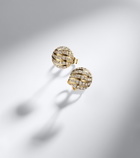 David Yurman Sculpted Cable 18kt gold earrings with diamonds