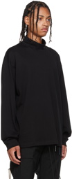 mastermind WORLD Black Embroidered Turtleneck