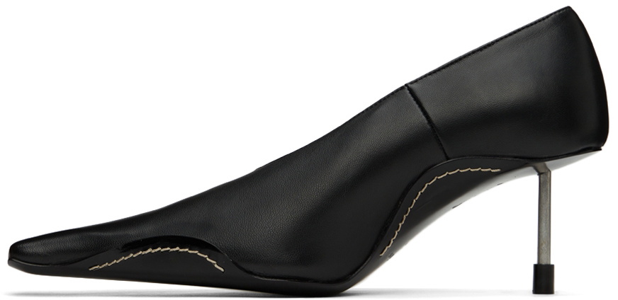 Acne Studios Black Pointed Bavotte Heels