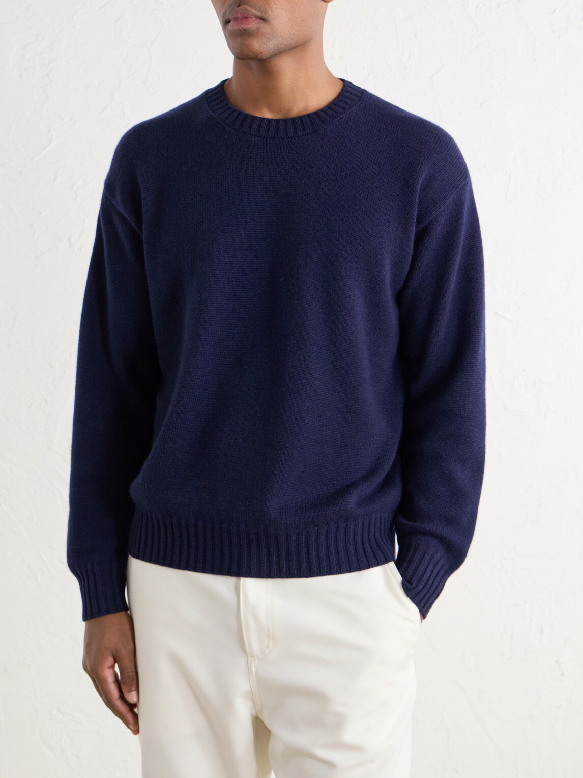 BRUNELLO CUCINELLI ウールカシミヤ ネイビー セーター46 Brunello Cucinelli - Cashmere Sweater - Blue Brunello Cucinelli