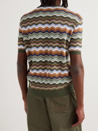 Missoni - Striped Jacquard-Knit Cotton-Blend Sweater - Green