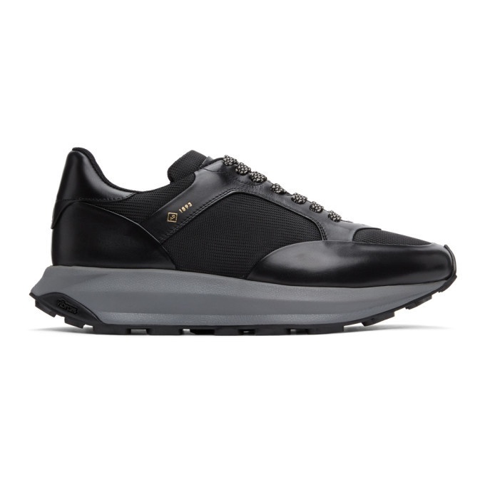 Photo: Dunhill Black Aerial Patina Sneakers