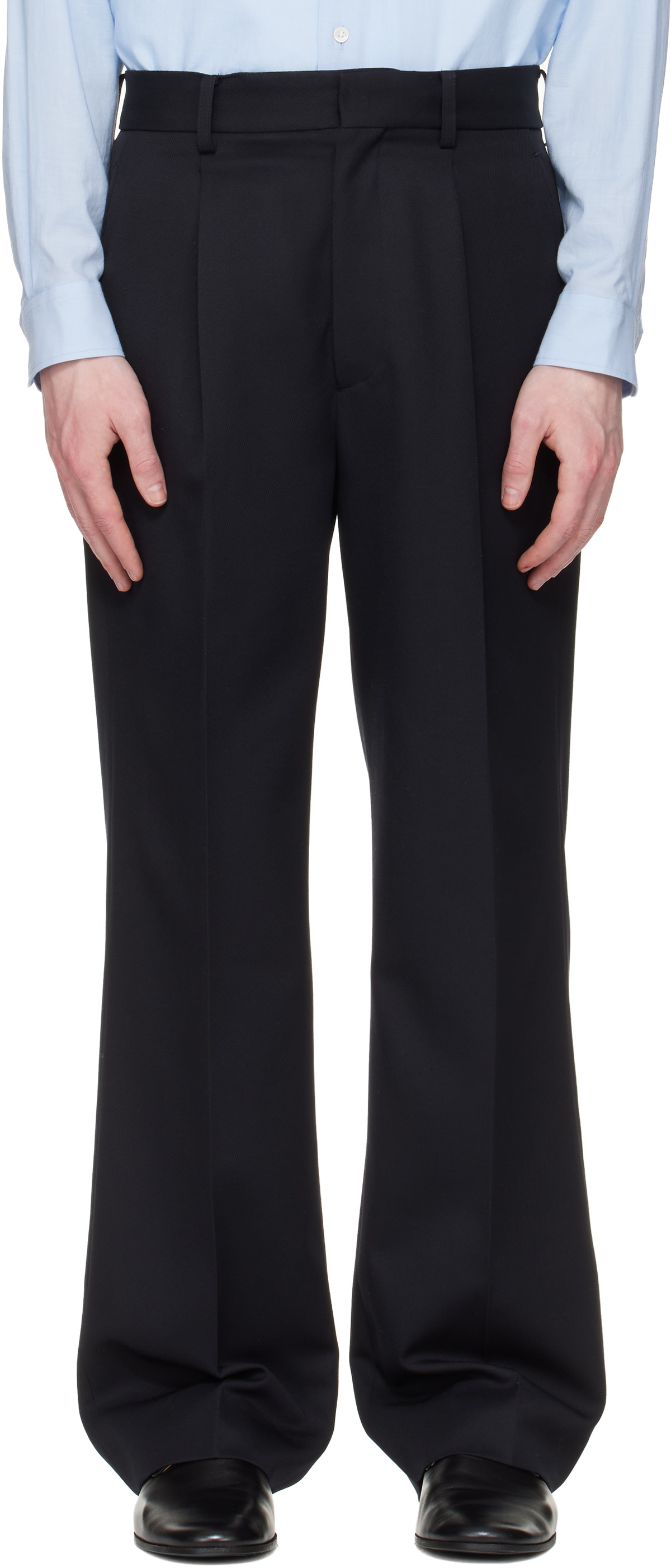 stein Brown Wide Straight Trousers stein