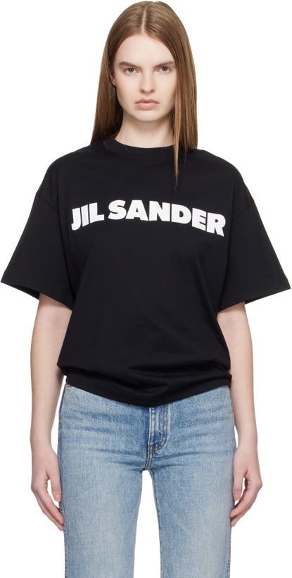 Photo: Jil Sander Black Logo T-Shirt
