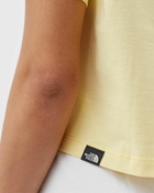 The North Face Wmns Cropped Fine Tee Yellow - Womens - Shortsleeves