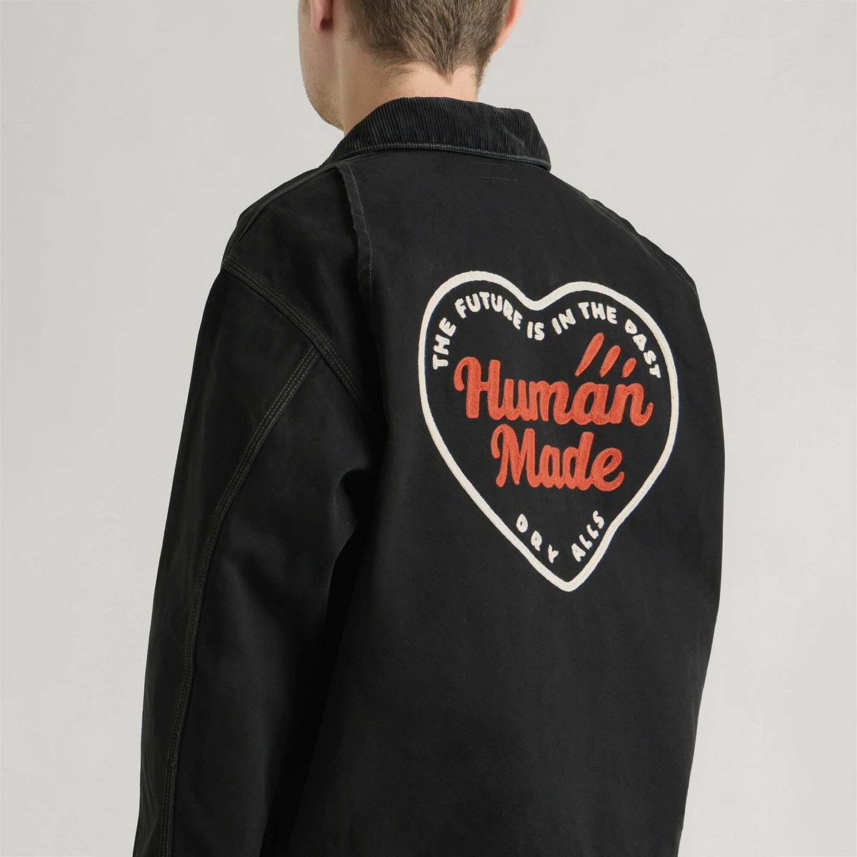 Human Made Men's Zip Work Jacket in Black