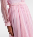 Gucci GG printed silk chiffon maxi skirt