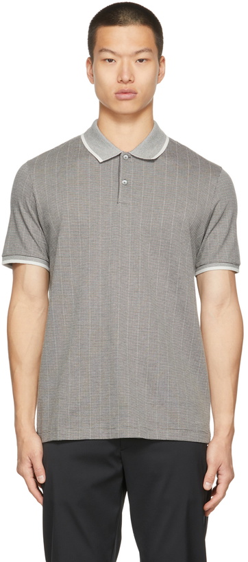 Photo: Theory Ticking Jacquard Polo