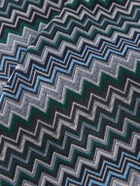 Missoni - 7cm Crochet-Knit Silk Tie - Blue