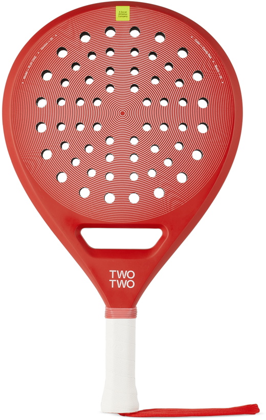 Photo: TWOTWO Red PLAY ONE Padel Racket